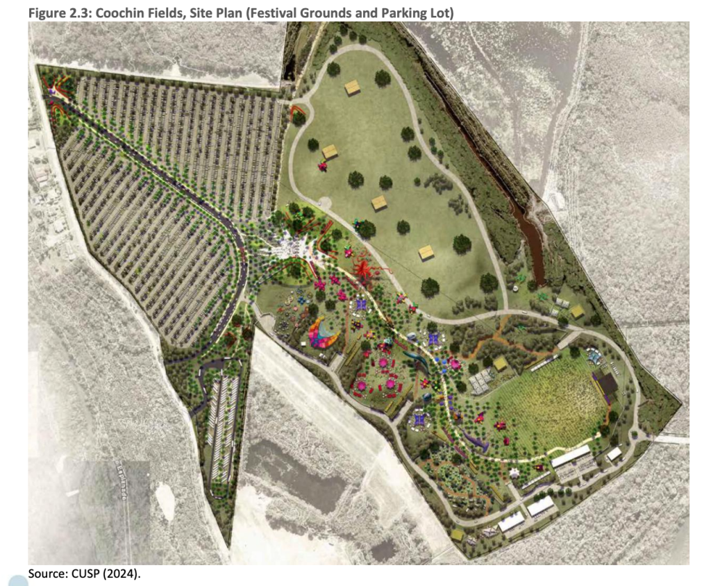 arial image of the proposed site