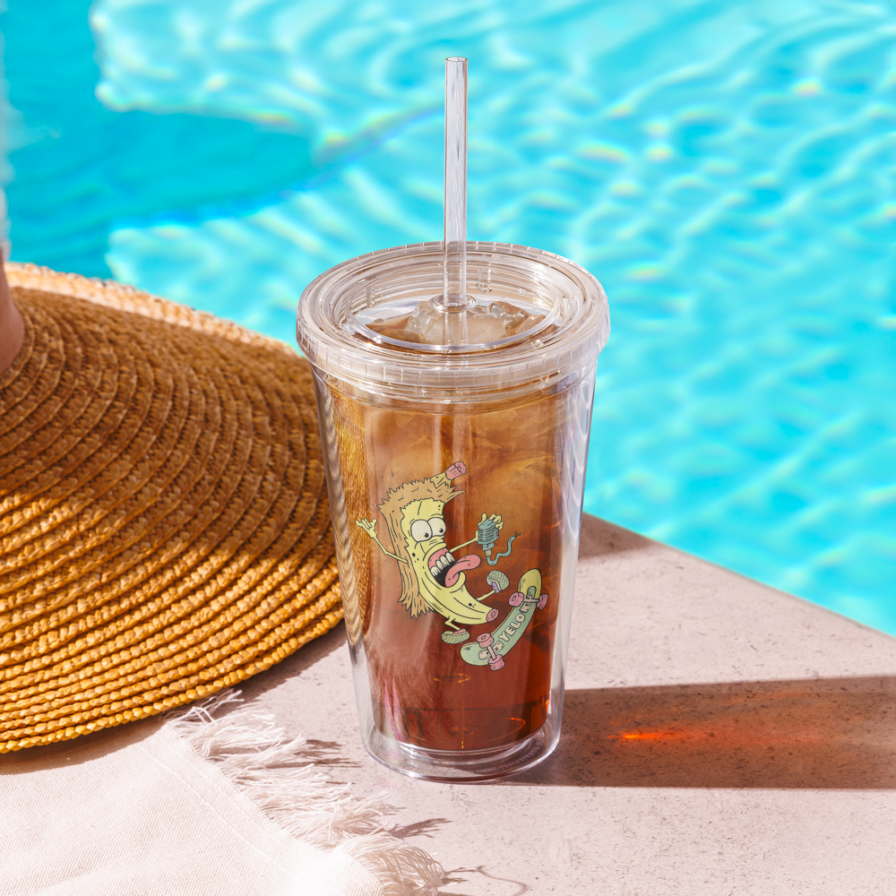 punk banana iced latte cup