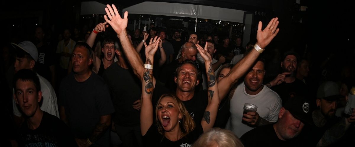 Crowd at Norton Music Factory on the Sunshine Coast