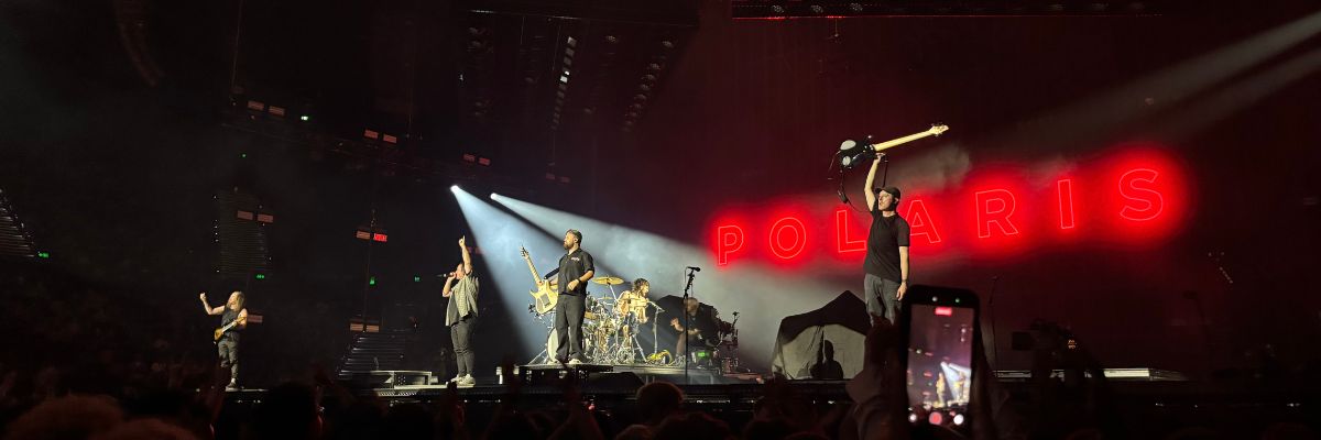 Photo of Polaris performing at Brisbane Entertainment Centre
