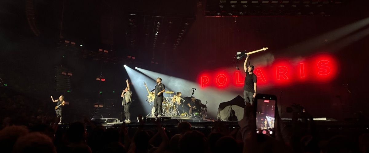 Polaris perform at Brisbane Entertainment Centre.