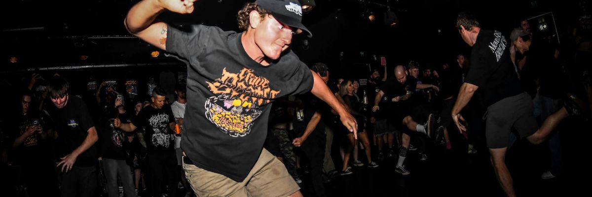 A punter in the pit at ZUKO at Black Box Theatre in Nambour.