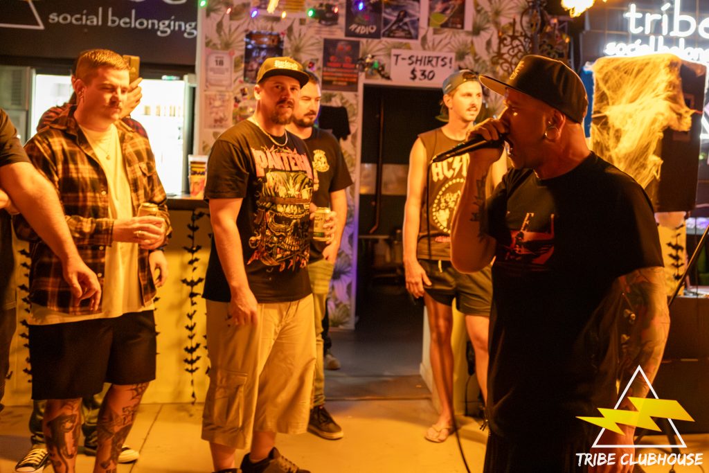 A band playing at Tribe.