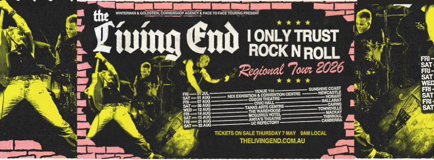 the living end tour poster
