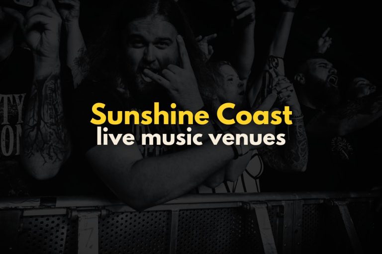 Button: "Sunshine Coast live music venues"