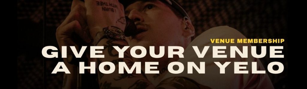 Give your venue a home on YELO banner