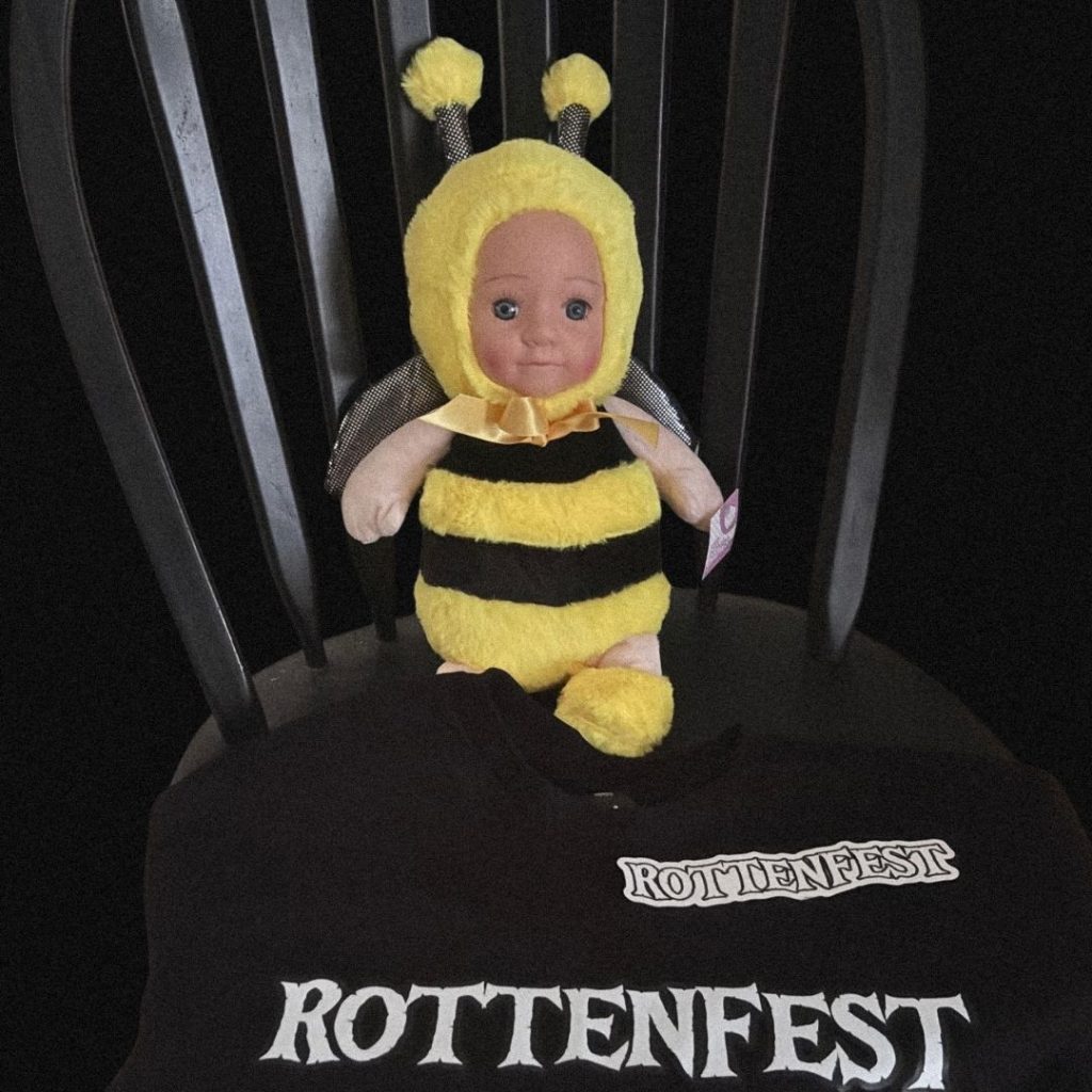 a yellow bumble bee toy