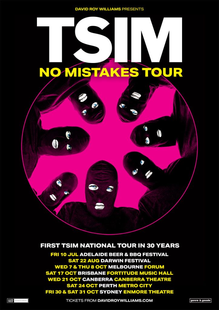 TISM (spelled TSIM) Make No Mistakes tour poster