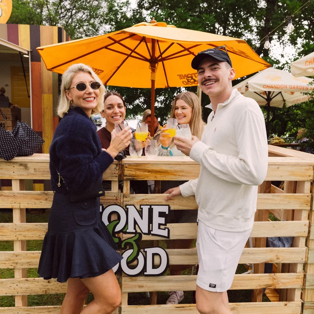 A couple enjoying the Noosa Food and Wine Festival