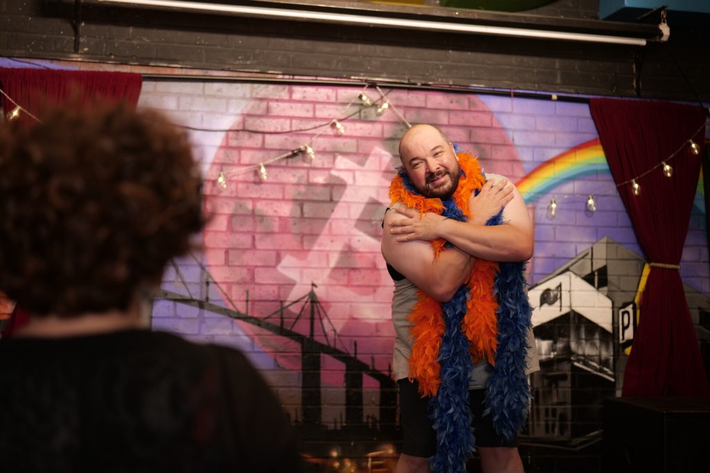 A still from “Big Johnny”, one of the short films screening at Space Girls ON FILM. 