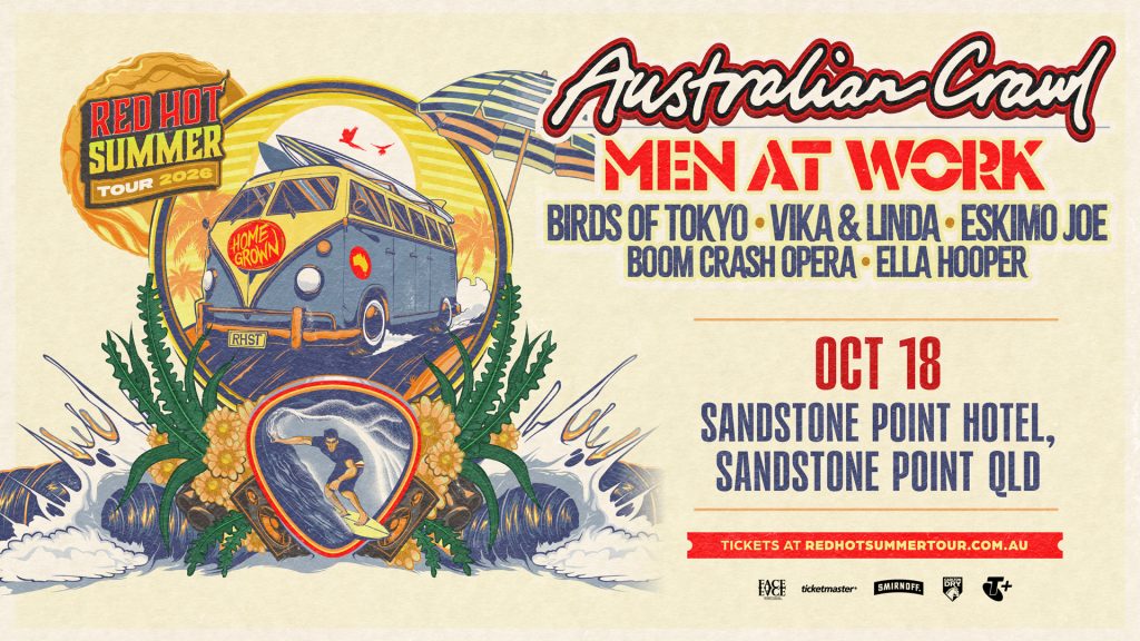 Australian Crawl Men At Work tour poster