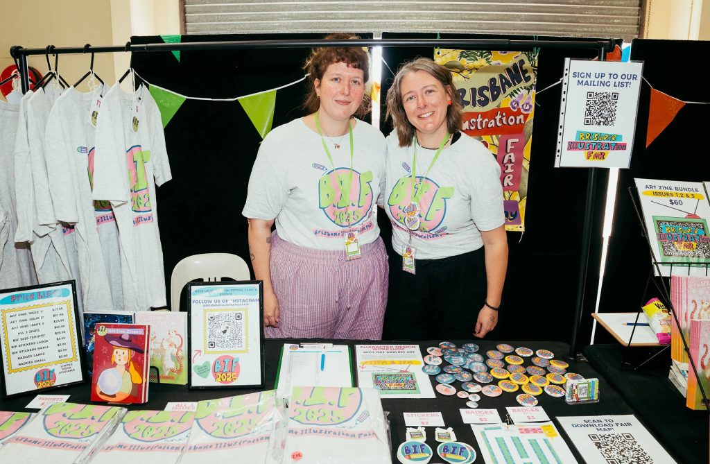 Brisbane Illustration Fair founders Joanna and Jenaya