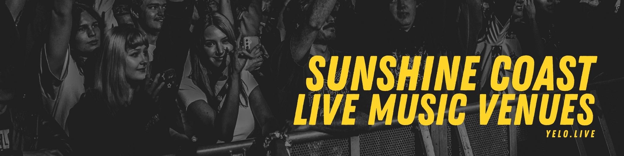 "Sunshine Coast Live Music Venues" banner