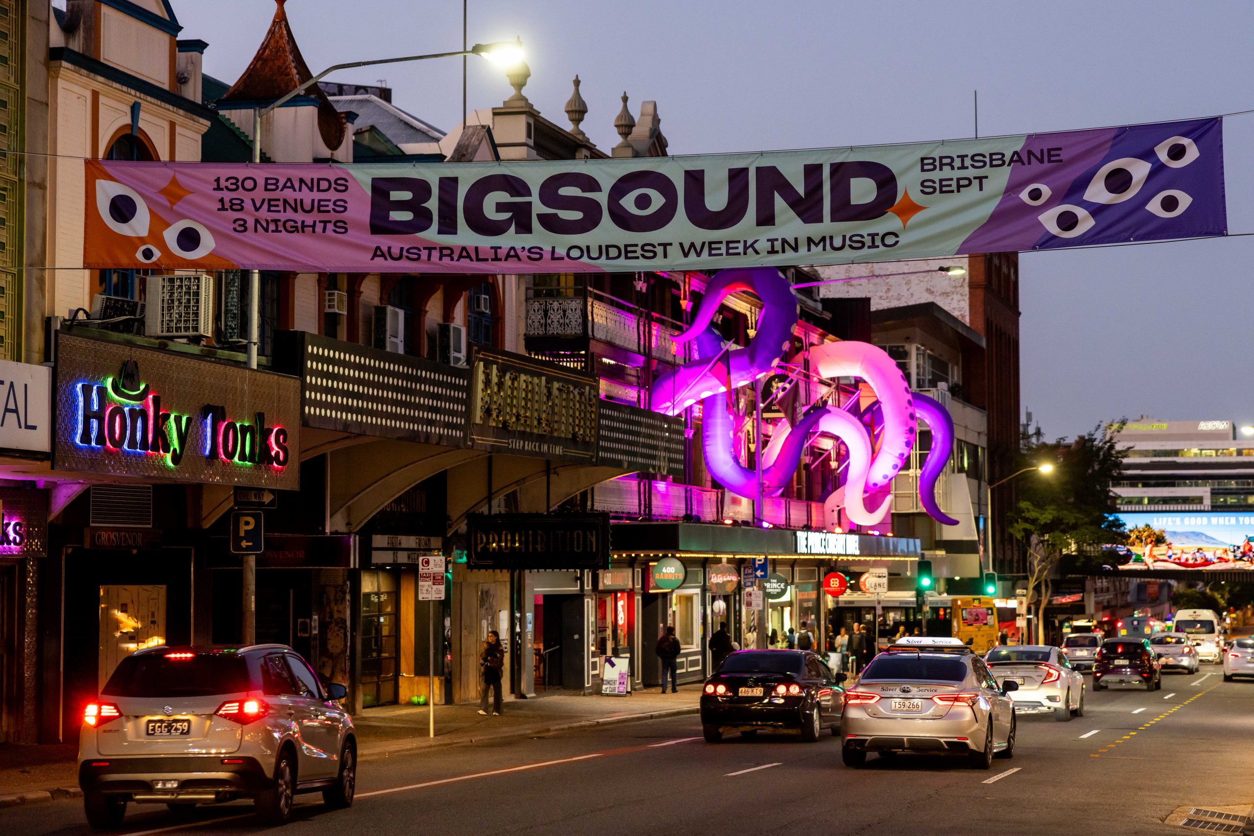 Fortitude Valley during BIGSOUND 2025