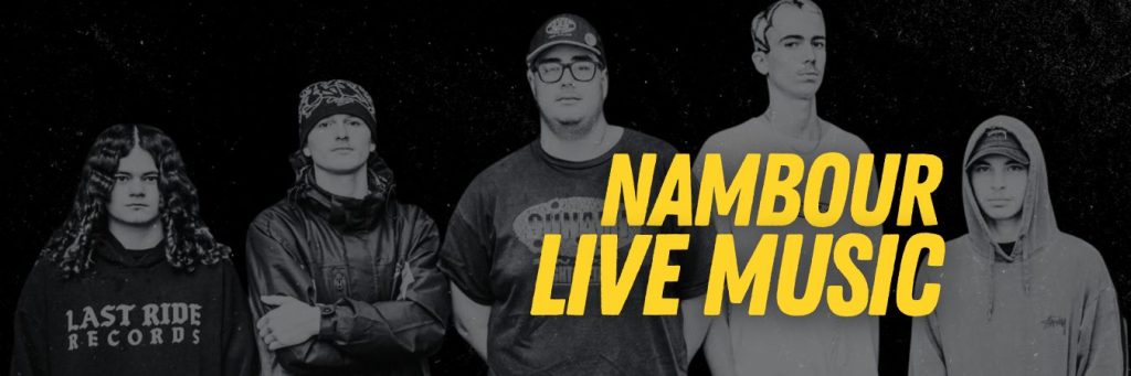 "Nambour Live Music Scene" banner