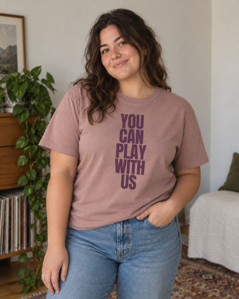You Can Play With Us unisex garment-dyed vintage T-shirt