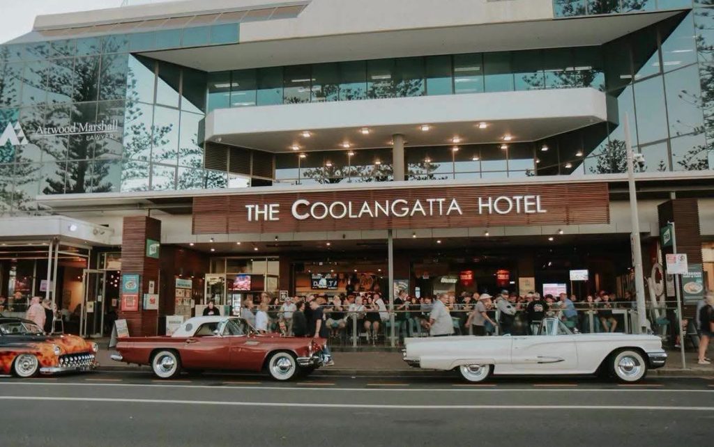 Coolangatta Hotel opposite Coolangatta Beach on the Gold Coast