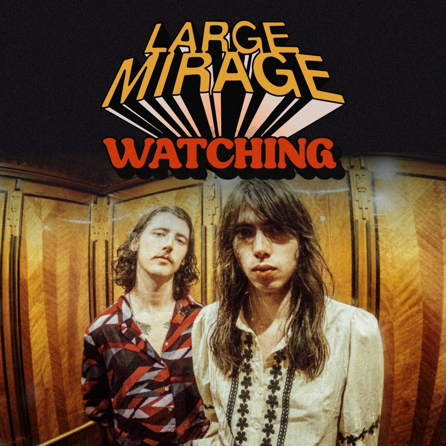 Cover artwork for Large Mirage's single ‘Watching’