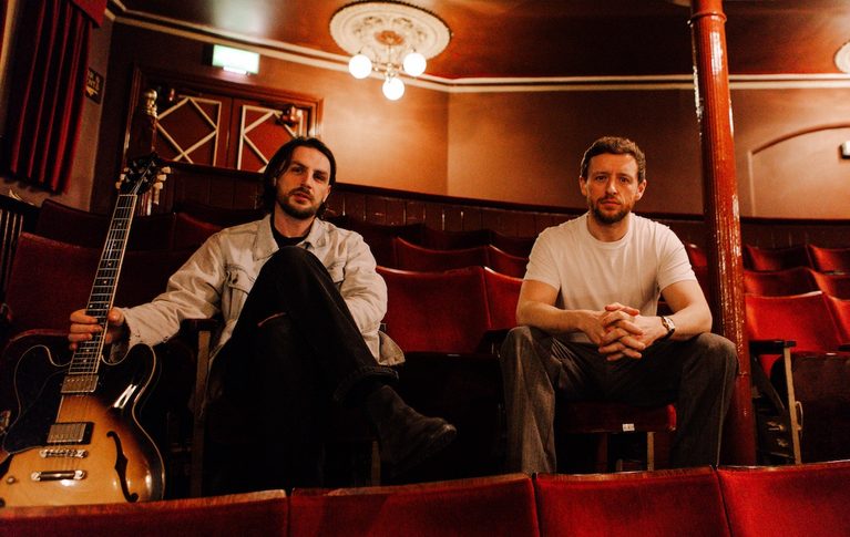 Skinny Living duo Ryan Johnston and Danny Hepworth in a promotional photograph for their Australian tour